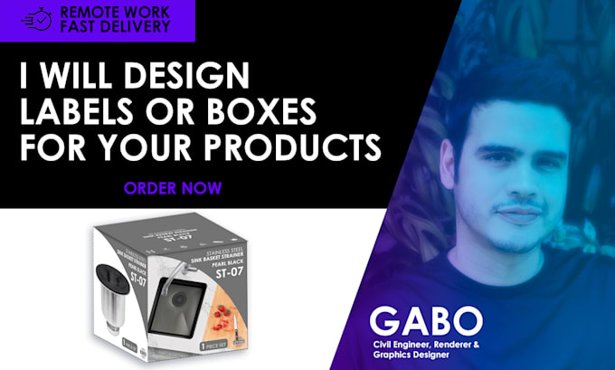 design professional packaging, label and box your products