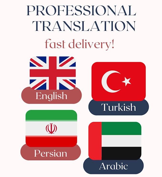 Professionally translate in english,turkish,arabic and persian by Katy