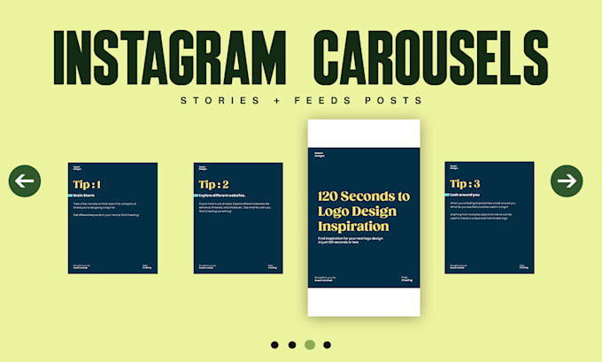 Create stunning instagram and linkedin carousels by Inaamarshad488 | Fiverr