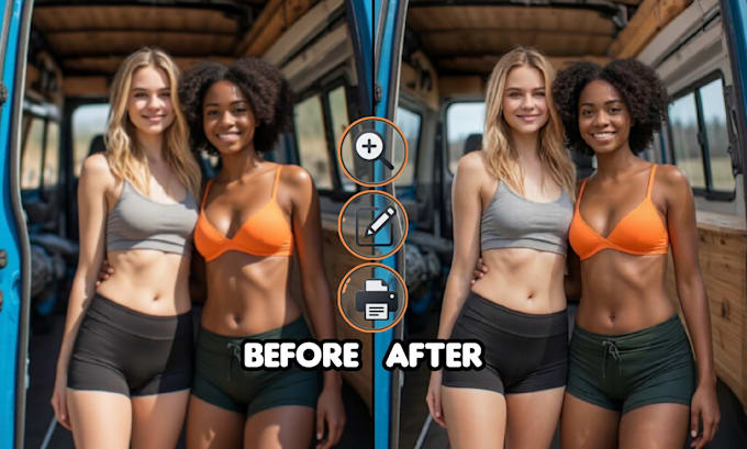 fix your blurry photo restore colors upscale resolution