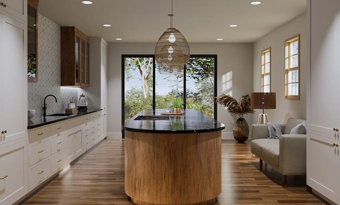 do kitchen, bathroom designs with architecture blueprints