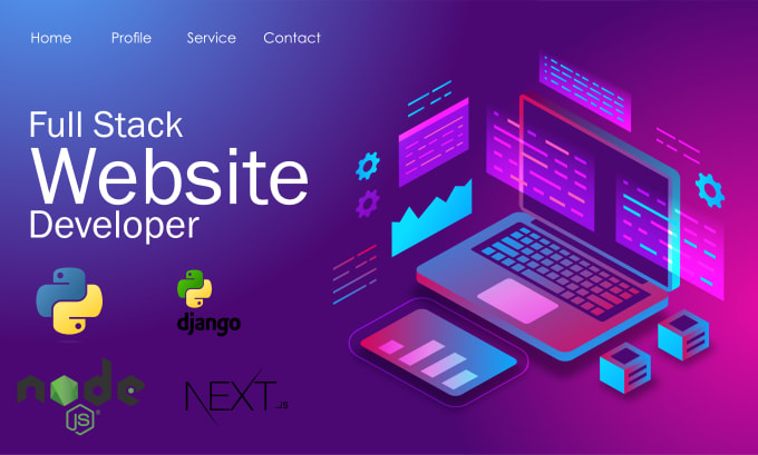 Do full stack custom website development using django, react, java ...
