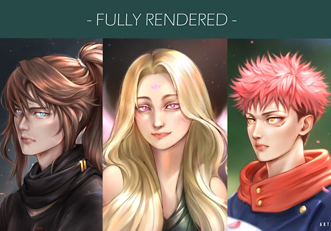 Draw your character oc fanart etc in my own artstyle by Pixelward | Fiverr
