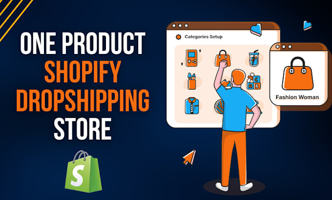 create one product shopify dropshipping store