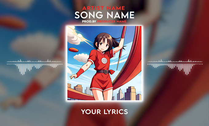 create lyric video plus audio or music visualizers