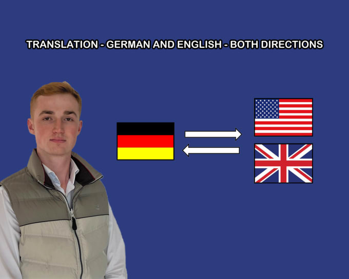 Translate from english into german and from german into english by Luke