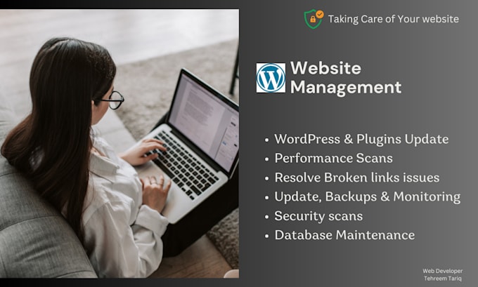 provide maintenance for your websites
