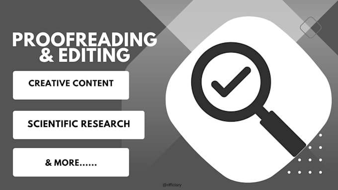 proofread and edit text or documents in english