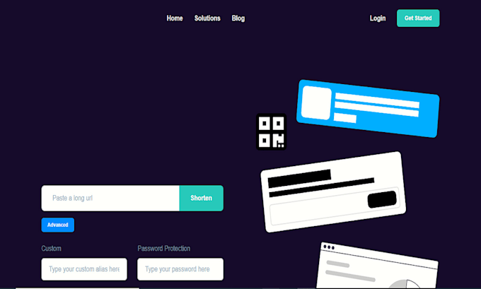 create URL and link shortner website