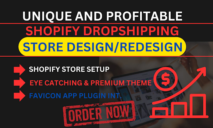 Build shopify dropshipping store design redesign shopify website by ...