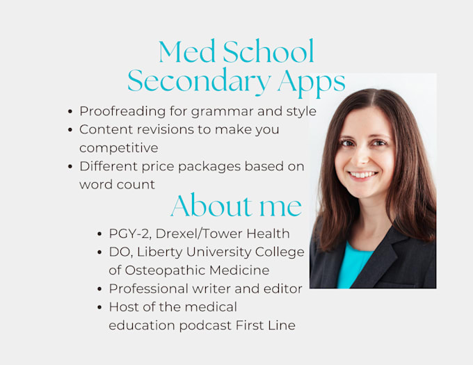 Review and edit your medical school secondary essays by 