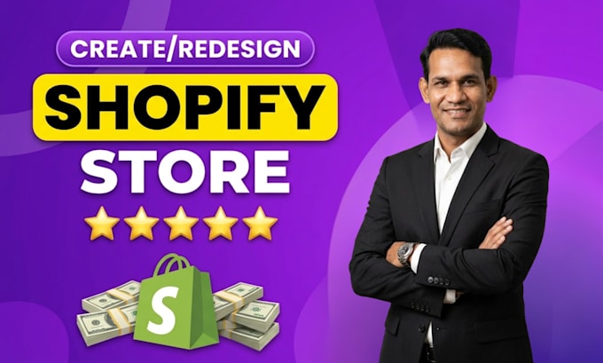 do shopify store design, redesign shopify website for ecommerce and dropshipping