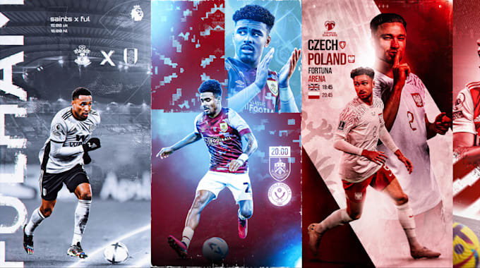 Design sports graphics, posters, flyers by Absportgraphics | Fiverr