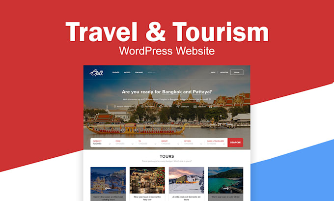build travel and tourism wordpress website
