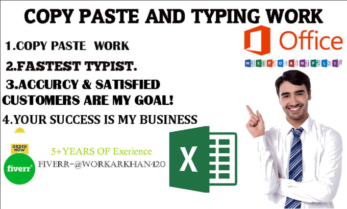 Do copy paste, typing work job, typing , image to simple text typing by ...