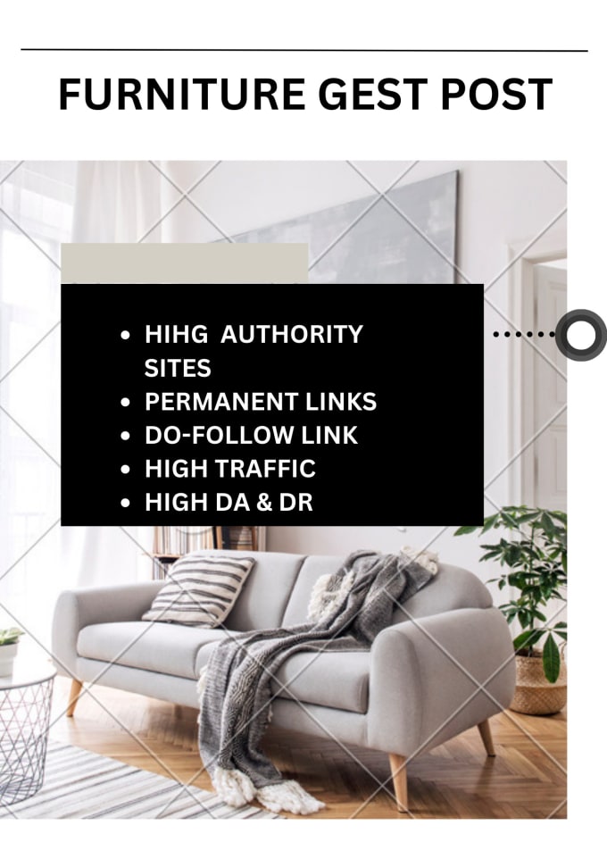 do high da furniture guest post with authority backlinks