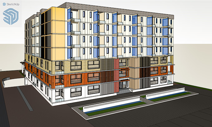 do sketchup 3d models for architecture and interiors