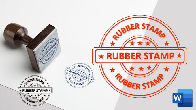 design rubber stamp logo for your company