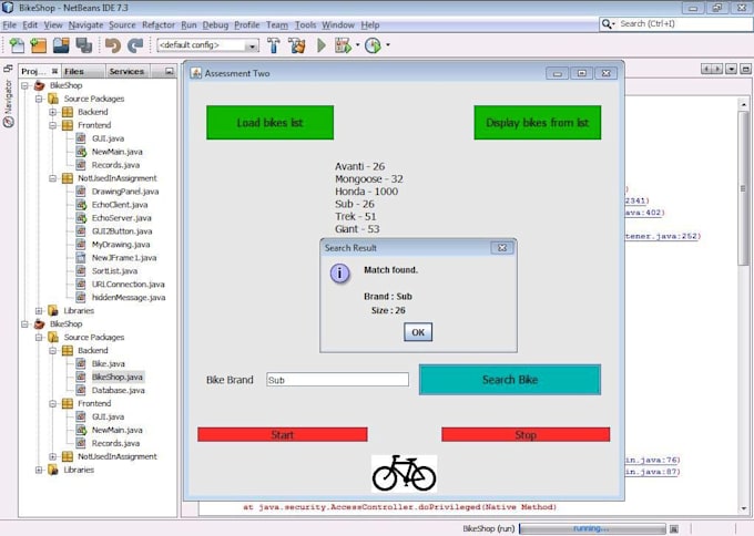 do your Java Application