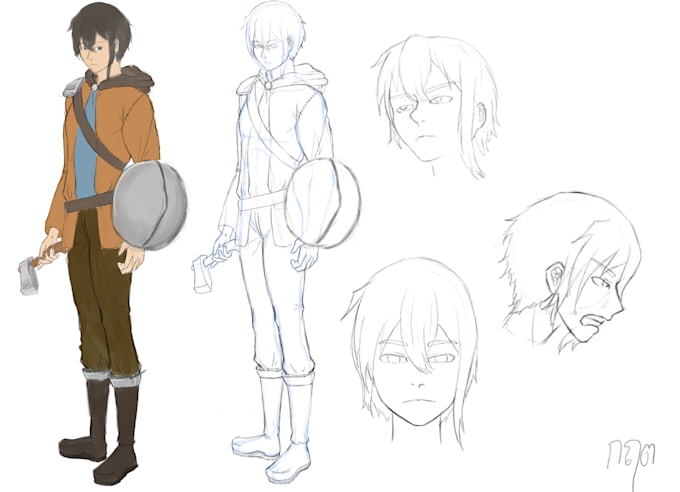make 2d animation anime style for you