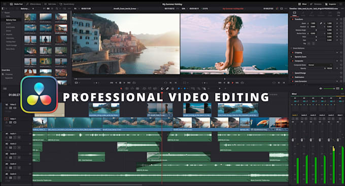 professional video editing for youtube and social media