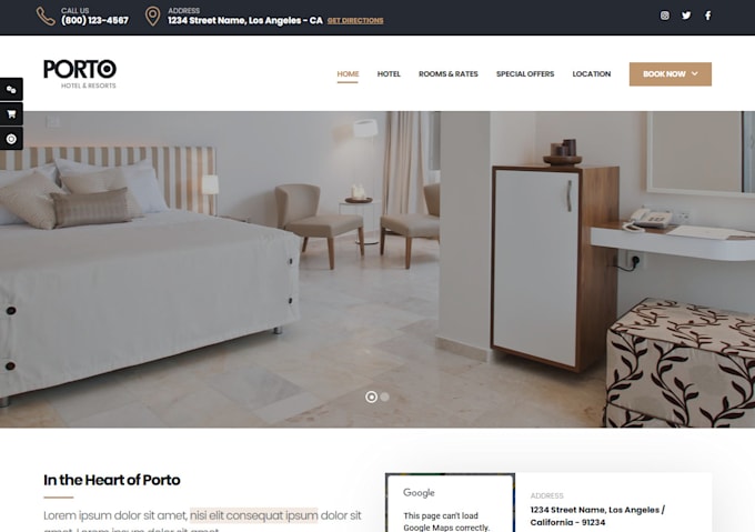 create a website for your restaurant, hotel or bar business