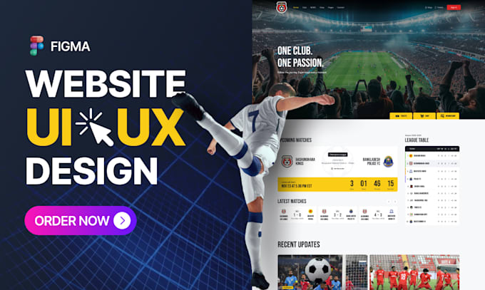 design saas website, landing page and website UI UX in figma