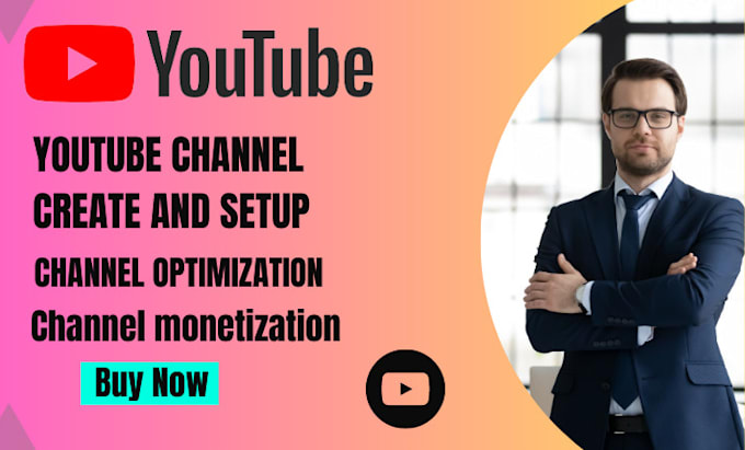 do organic youtube channel create and setup with fully monetization