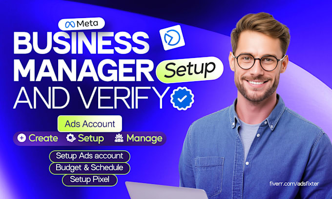 create and setup a facebook business manager account