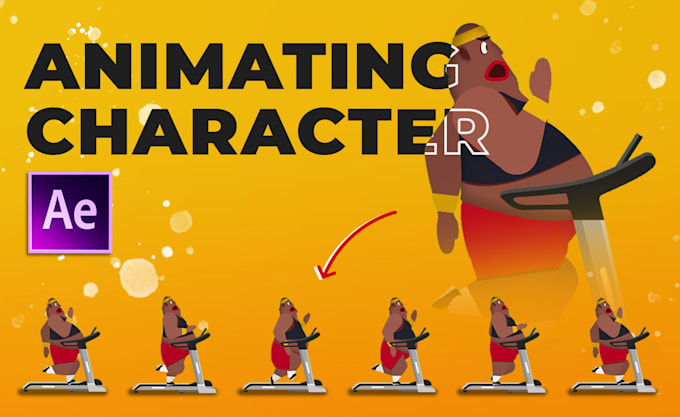 create animation for your 2d character with after effects