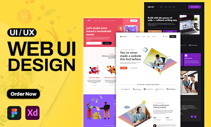 do figma website design,ui ux landing pages in figma