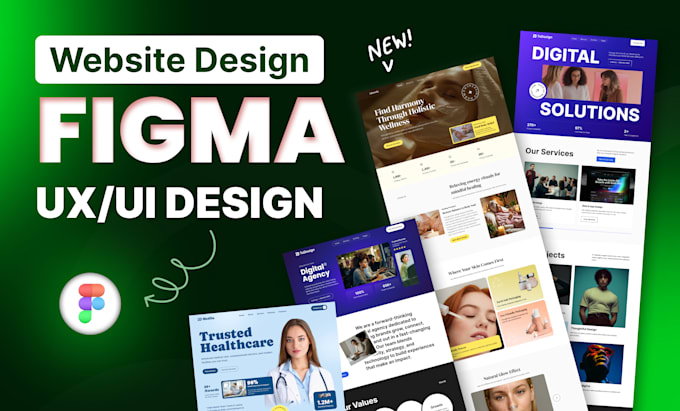 do figma website design, website design figma, website UX UI