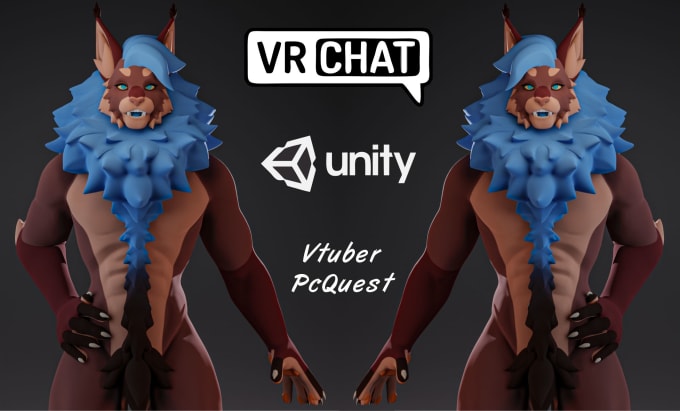 Do vrchat avatar, fursona, furry avatar, nsfw 3d model for vtuber, vrchat,  vr by Hayomhideavatar