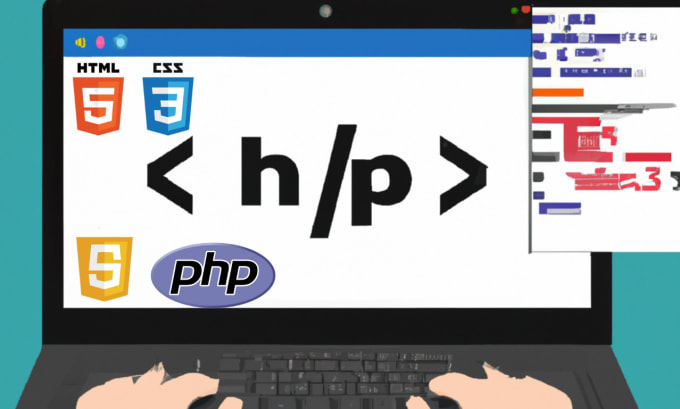 Write html, css, javascript and php code for your website by ...