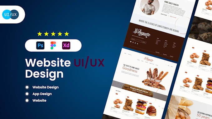 Do unique and creative website ui ux design by Sauda_moni | Fiverr
