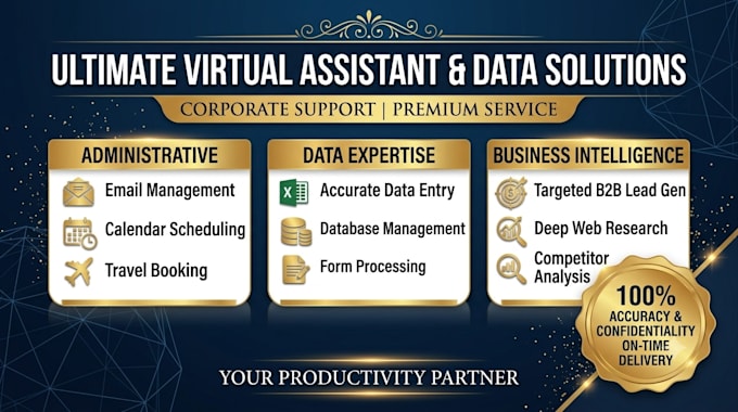 be your professional virtual assistant