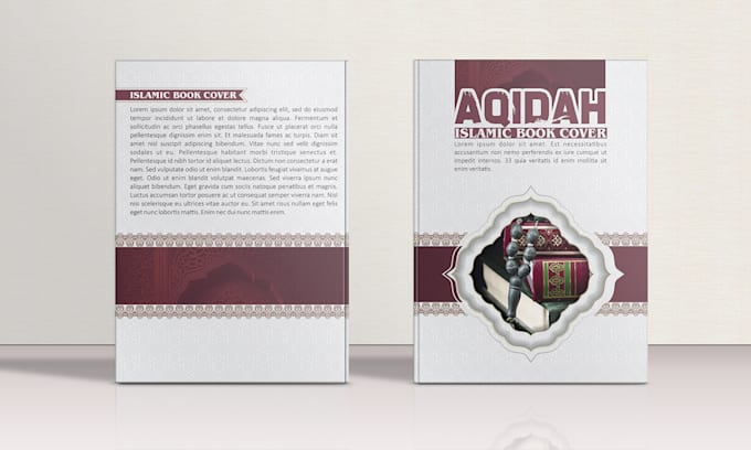 create arabic unique book cover design