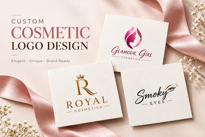 design a luxury cosmetic and beauty logo for your brand
