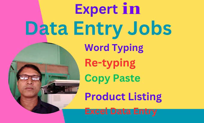 Do professional typing job, copy paste and excel data entry by Labumiah ...