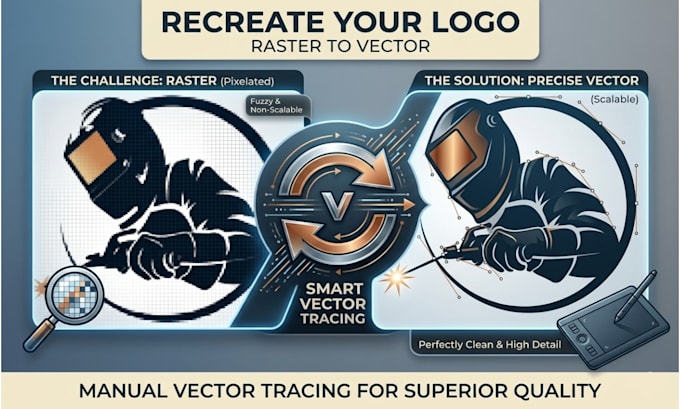 do manual vector tracing, vector tracing in illustrator