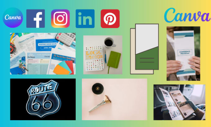 social media post using canva