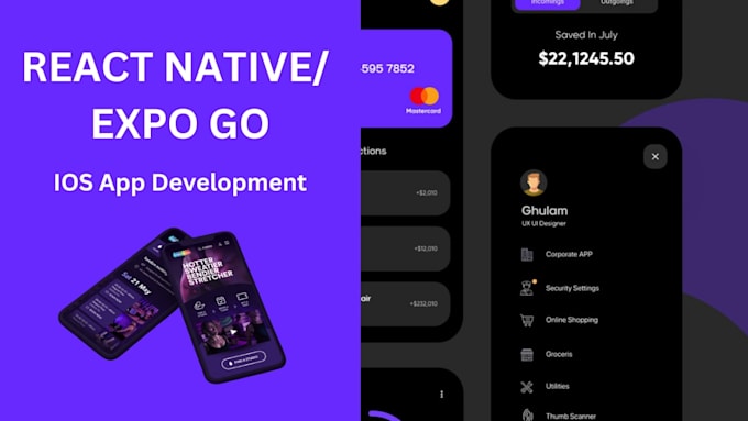 Develop your app in react native and expo by Portide | Fiverr