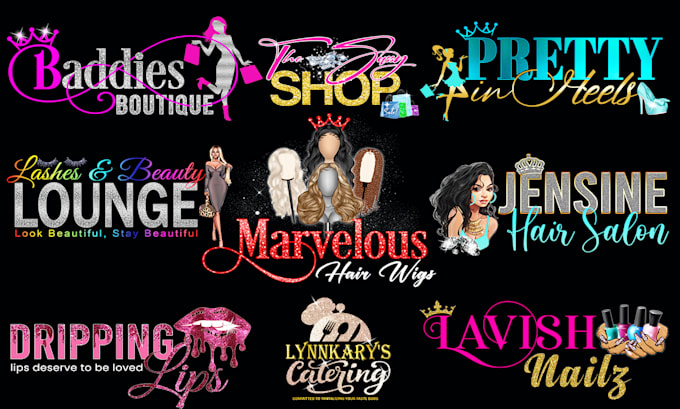 Design beautiful luxury glitter feminine diamond logo by Sumeraashiq36 ...