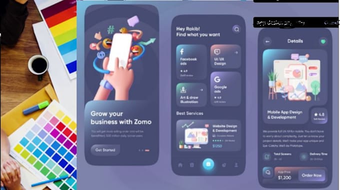 Design mobile app ui ux by Robertberglund3 | Fiverr