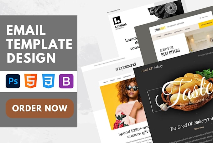 Design responsive html newsletter template by Ahnaf01 | Fiverr