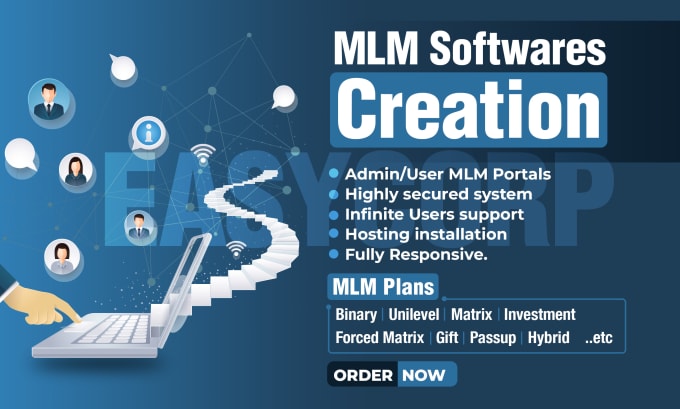 make any binary MLM website and software