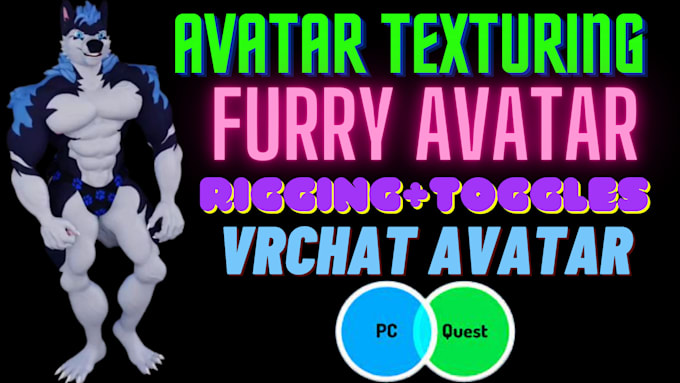 Texture your existing avatar including rigging and toggles by Azahmed14 ...