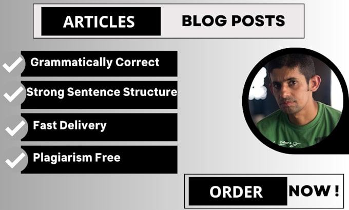 do article writing and blog post
