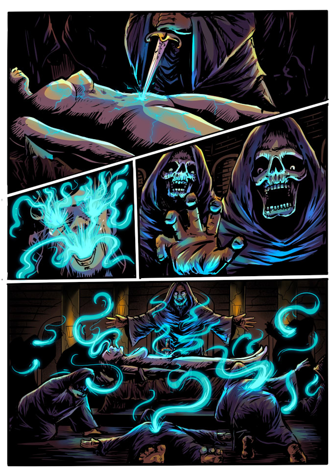 create illustration for comic, cartoon and children book