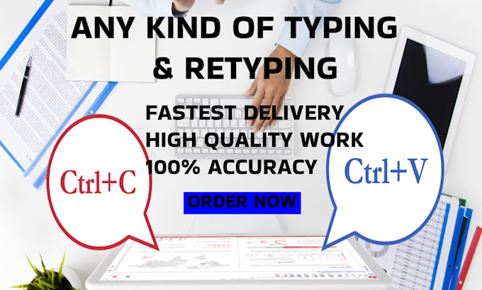 Do fast typing, retype scanned documents, copy paste work by ...